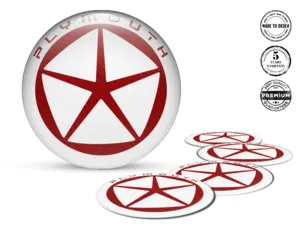 Plymouth Adesivi Cupola Edizione Decalcomania Cerchio Custom